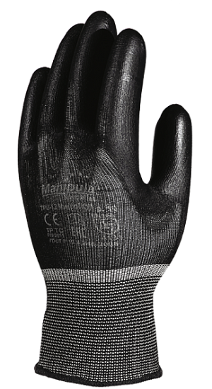 Перчатки Микропол, (MG-161), нейлон / полиуретан, черные