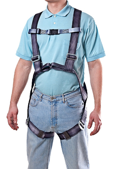 Страховочная привязь BG СПР-02, наплечные/набедренные лямки, без кушака