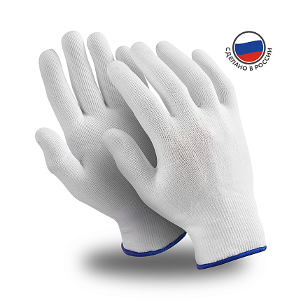 Перчатки Микрон, (TNY-24), нейлон, белые